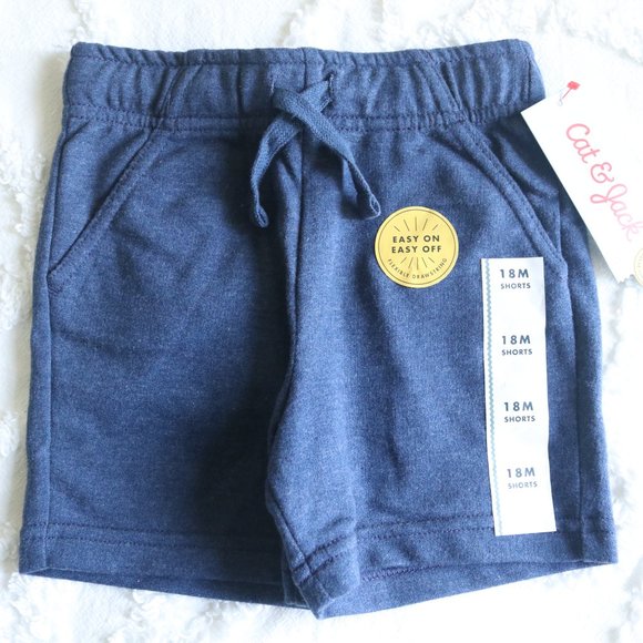 Baby Neutral Basics Solid Color Shorts Joggers & Zip Up Hoodie Jacket 3pc Bundle - Picture 7 of 15